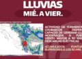 Tamaulipas bajo alerta por fuertes lluvias esta semana