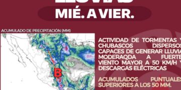 Tamaulipas bajo alerta por fuertes lluvias esta semana