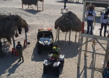 Protección Civil Tamaulipas refuerza la vigilancia en Playa La Pesca por periodo vacacional
