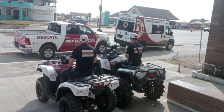 Despliegan rescatistas en puntos turísticos de Tamaulipas