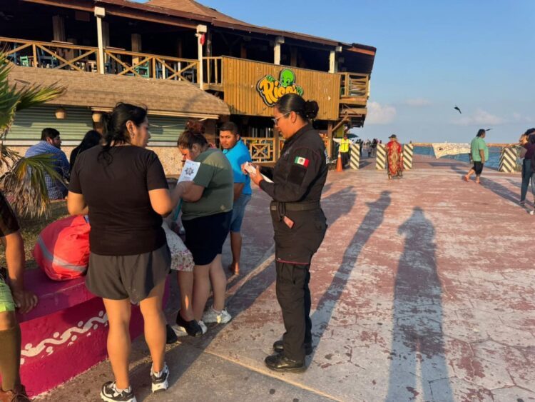 Guardia Estatal de Género refuerza prevención de violencia familiar en Playa Miramar