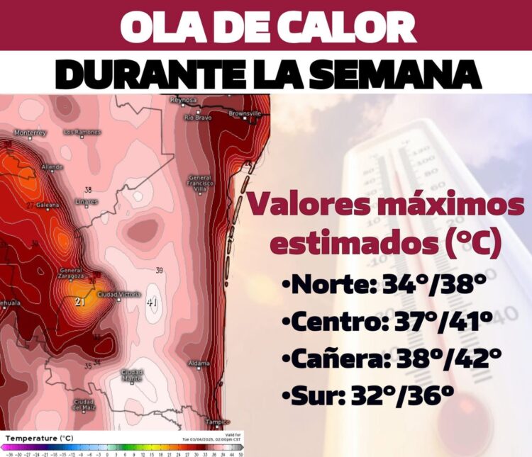 Ola de calor extremo amenaza a Tamaulipas