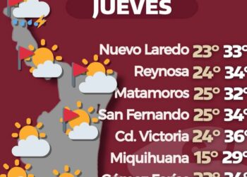 Pronostican calor intenso y lluvias en Tamaulipas