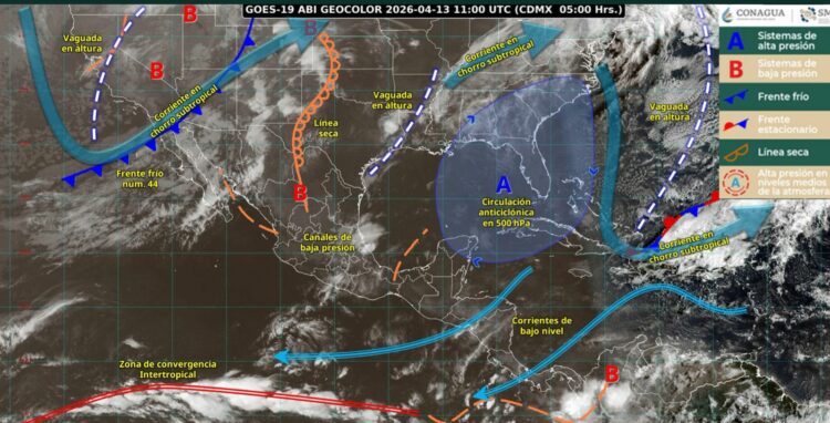 Prevén chubascos y fuertes vientos hoy en Tamaulipas