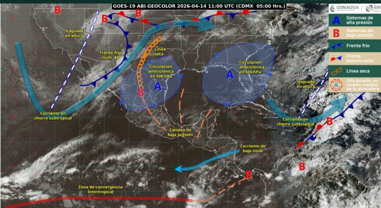 Prevén chubascos y fuertes vientos hoy en Tamaulipas