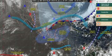 Prevén chubascos en Tamaulipas por frente estacionario
