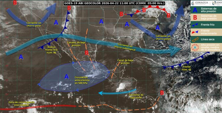 Prevén chubascos en Tamaulipas para este miércoles