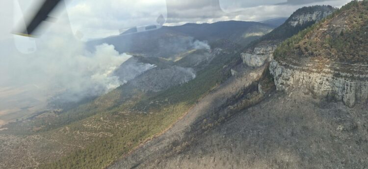 Controlan incendio en Miquihuana tras afectar 50 hectáreas