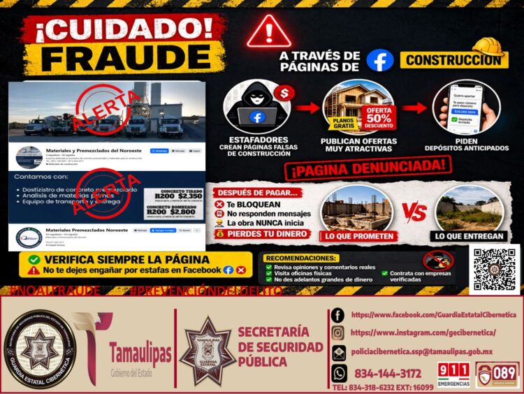 Alertan por fraude en ventas falsas de materiales