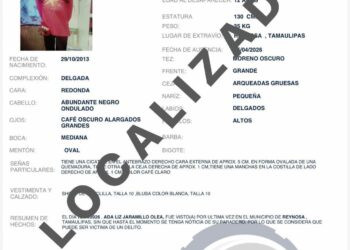 Localizan a menor desaparecida tras reporte ciudadano oportuno