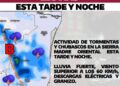 Alerta por tormentas y granizo hoy en Tamaulipas
