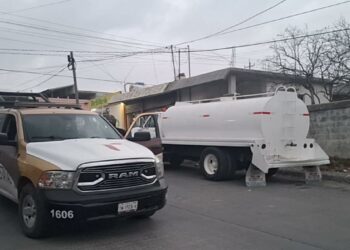 Decomisan camión sospechoso de derribar cámaras en Reynosa