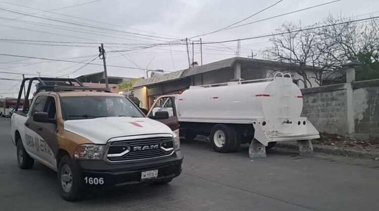 Decomisan camión sospechoso de derribar cámaras en Reynosa