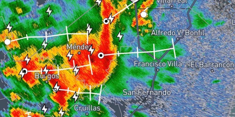 Alertan por tormentas en Valle de San Fernando