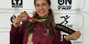 Victorenses Sofía Guevara y Santiago Hernández ganan oro en taekwondo en Olimpiada Nacional 2026