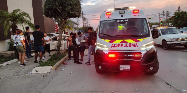 Choque en Avenida Sulaimán moviliza a cuerpos de emergencia