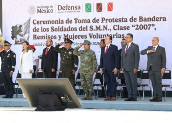Gobierno de Tamaulipas honra la Batalla de Puebla con toma de protesta de jóvenes del SMN
