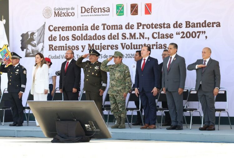 Gobierno de Tamaulipas honra la Batalla de Puebla con toma de protesta de jóvenes del SMN