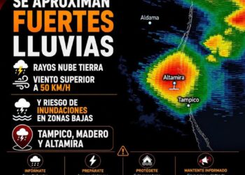 Alerta en Tampico-Madero-Altamira, pronostican fuertes tormentas