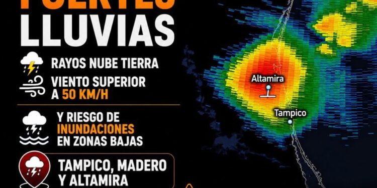 Alerta en Tampico-Madero-Altamira, pronostican fuertes tormentas