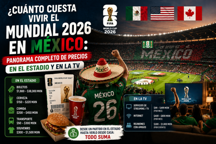 Cuánto cuesta vivir el Mundial 2026 en México: panorama completo de precios en el estadio y en la TV