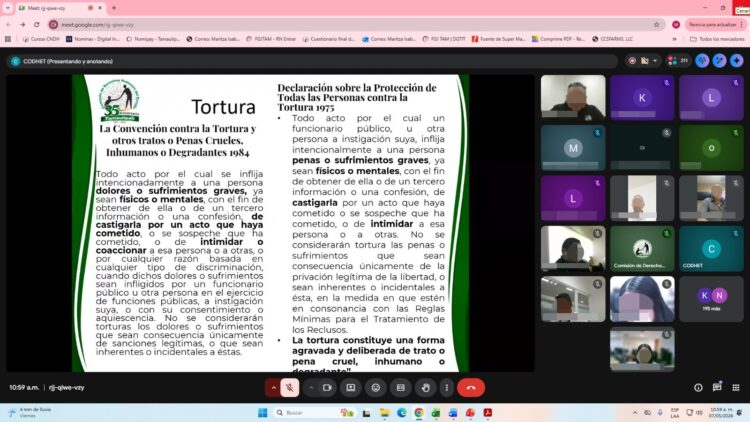 Capacitan sobre tortura y derechos humanos