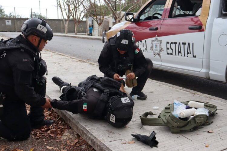 Capacita SSPT a 19.º bloque del Curso de Medicina Táctica Policial