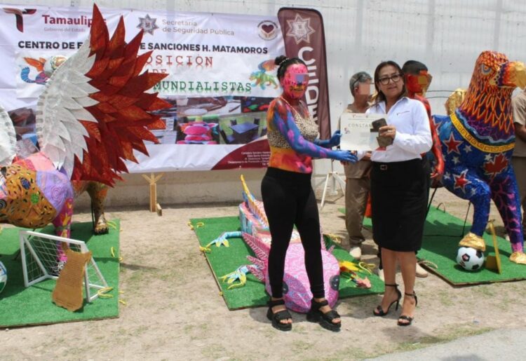 Personas privadas de la libertad en Tamaulipas crean alebrijes para el Mundial 2026