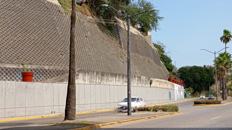 Revestirán talud en acceso al Puente Tampico