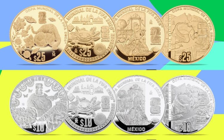 Banxico lanza colección de 12 monedas conmemorativas de la Copa Mundial de la FIFA 2026