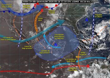Pronostican lluvias muy fuertes hoy en Tamaulipas