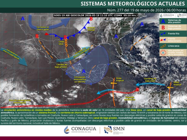 Alerta meteorológica en Tamaulipas por fuertes lluvias