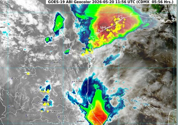 Lluvias fuertes amenazan regiones de Tamaulipas