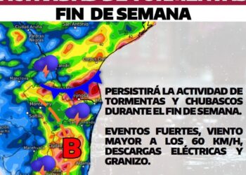 Alerta de tormentas y torbellinos en Tamaulipas