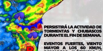 Alerta de tormentas y torbellinos en Tamaulipas