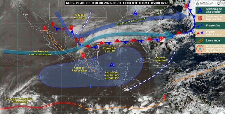 Frente frío 48 traerá lluvias a Tamaulipas