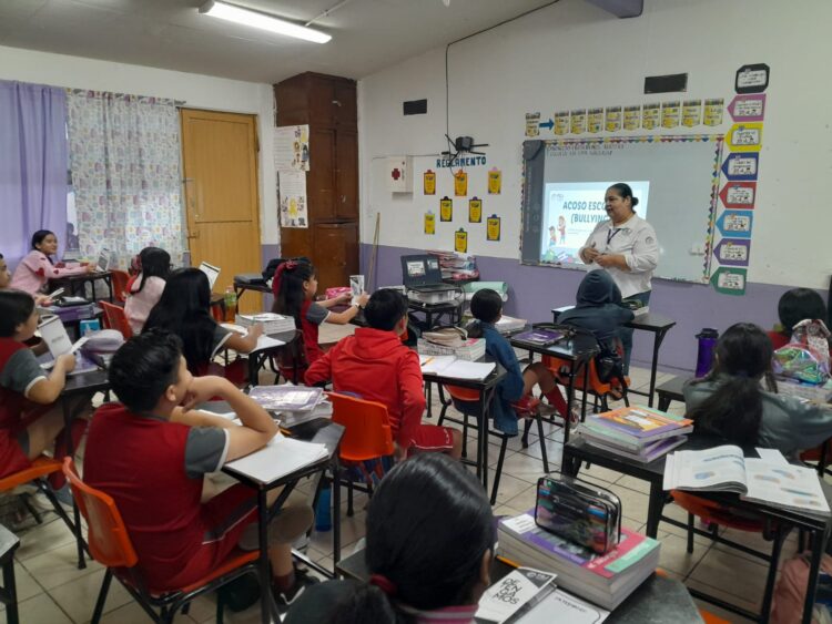 Imparten plática contra acoso escolar en Matamoros