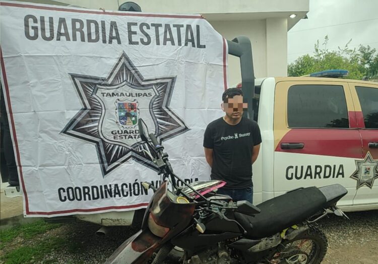 Capturan a presunto ladrón de motos
