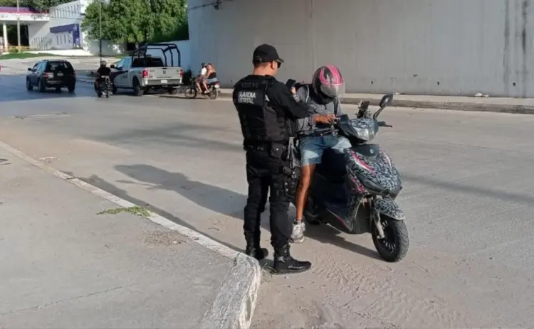 Alertan por accidentes en motocicleta