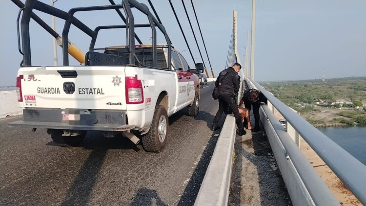 Frustran intento de suicidio en el Puente Tampico