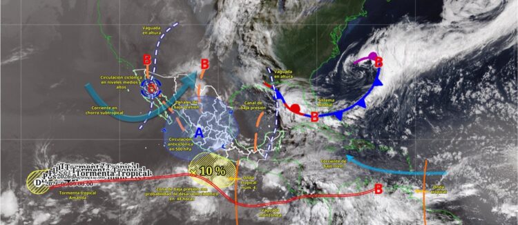 Alertan por lluvias fuertes para Tamaulipas