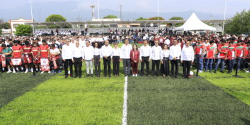 Reconoce Américo Villarreal a atletas ganadores en la Olimpiada Nacional e impulsa infraestructura deportiva