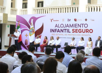 Ponen en marcha Américo y María Villarreal, Alojamiento Infantil Seguro y reafirman protección a niñez