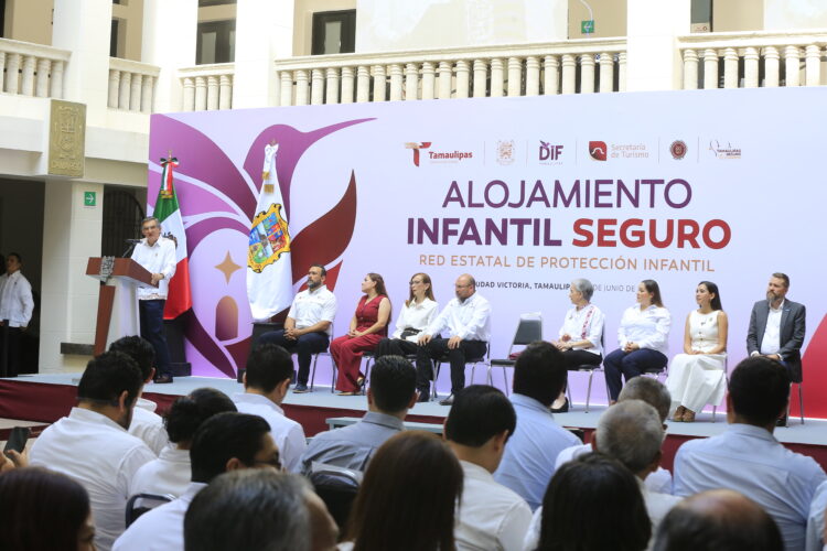 Ponen en marcha Américo y María Villarreal, Alojamiento Infantil Seguro y reafirman protección a niñez