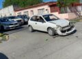 Un herido en choque, responsable omite alto