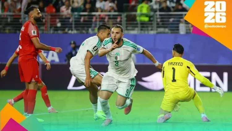 Argelia logra gran remontada y se impone 2-1 a Jordania que dice adiós al Mundial