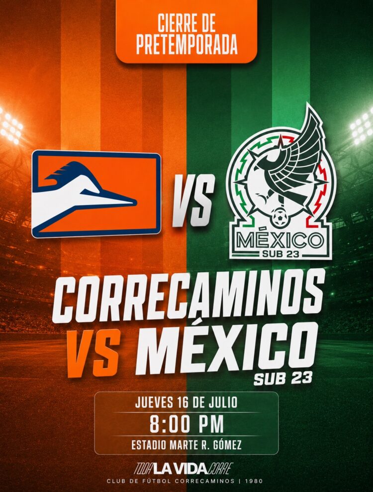 Correcaminos enfrentará a Selección Mexicana Sub-23 el 16 de julio en el “Marte R. Gómez”