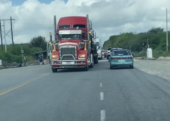 Fluido tráfico en tramo Hidalgo de ruta Victoria-Monterrey