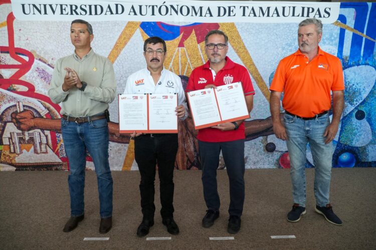 Firma alianza deportiva Correcaminos de la UAT con el Club Necaxa de la Liga MX