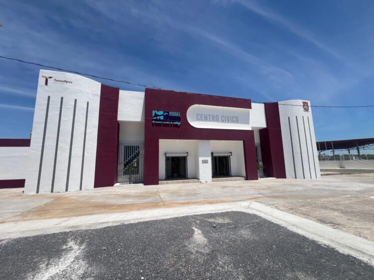 Rehabilita Gobierno Estatal el Centro Cívico de Miguel Alemán